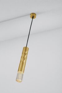 Suspension  LED barré doré